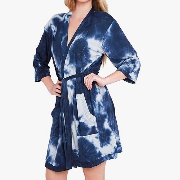 NEW hello mello tie dye lounge robe - Picture 1 of 12